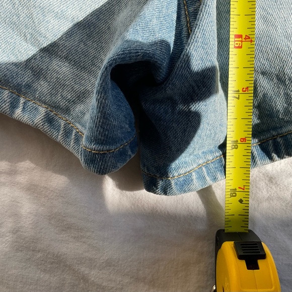 Isabel Maternity By Ingrid and Isabel jean midi shorts size 6 high wasted - Picture 4 of 6